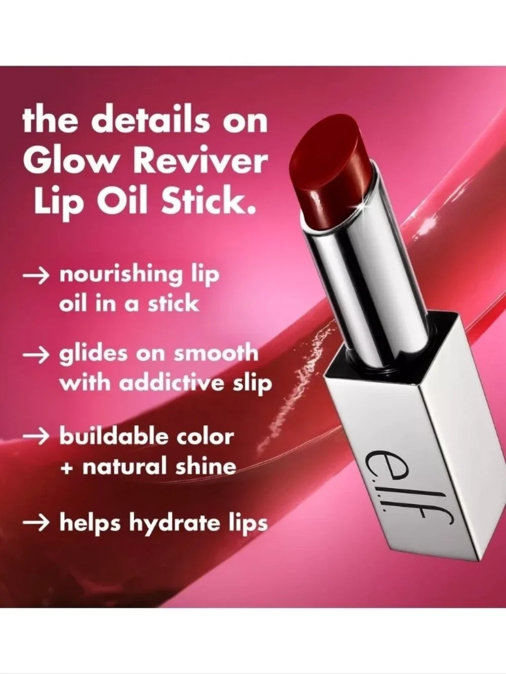Elf Glow Reviver Slipstick Lip Oil Stick Bundle NEW!